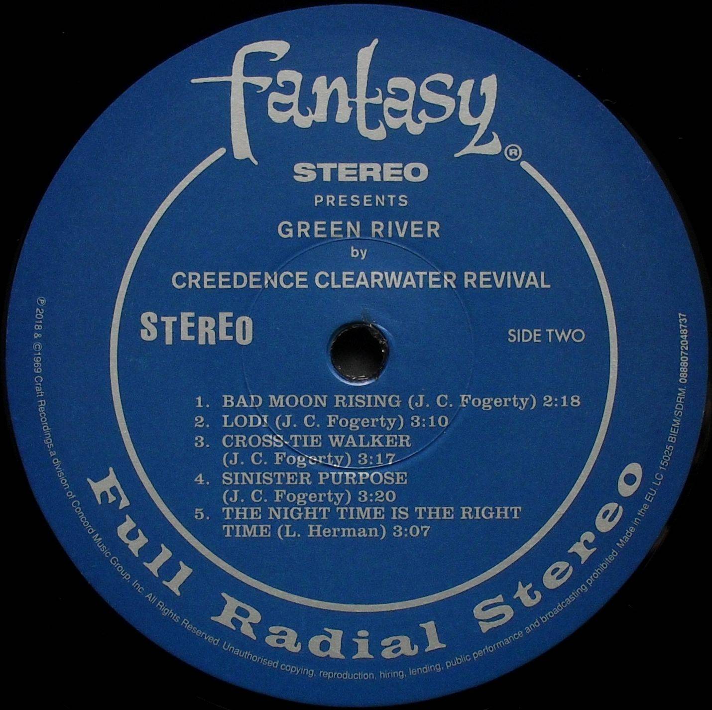 Creedence Clearwater Revival Green River : LP Label B